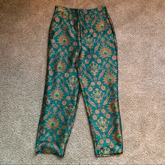 SOLD ANTHROPOLOGIE MAEVE Melyssa Jaquard Trouser S - Picture 7 of 16